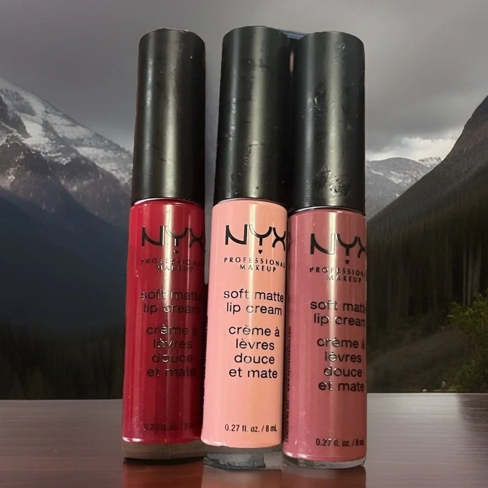 NYX Soft Matte Lip Cream‎ 3 Pack Monte Carlo-Istanbul-Budapest